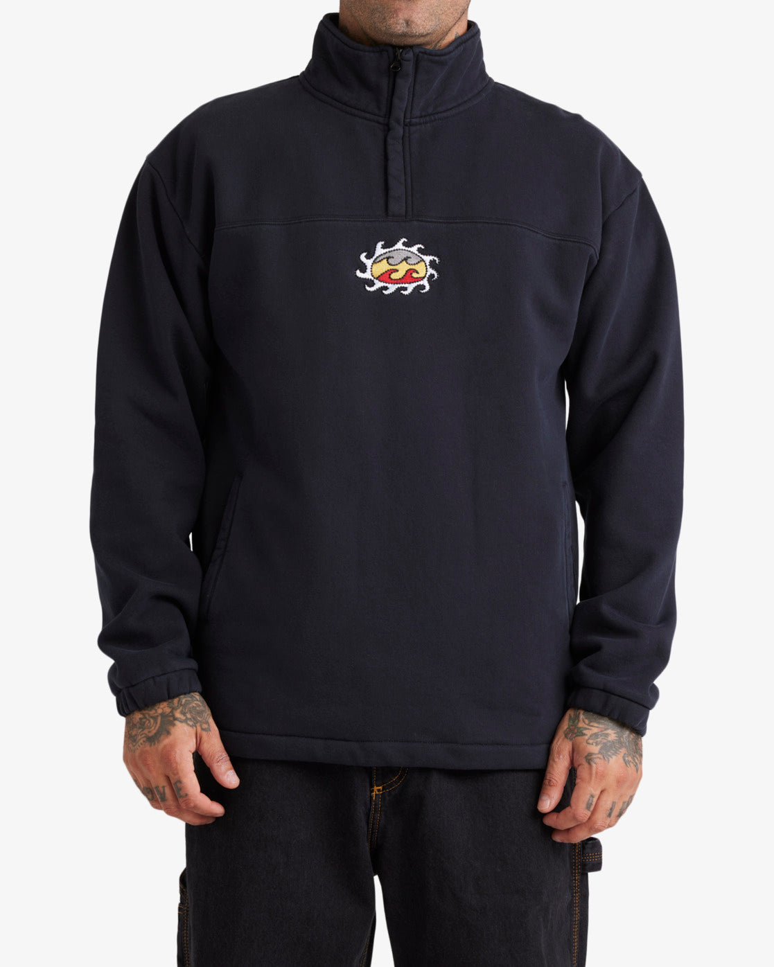 otis carey, king pawn pullover, means sweatshirts, billabong