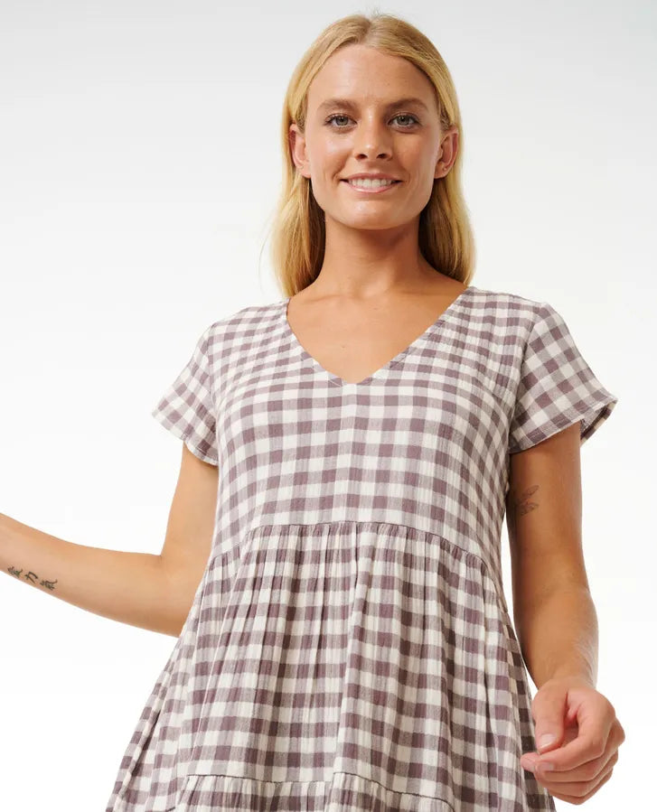 PREMIUM SURF CHECK DRESS