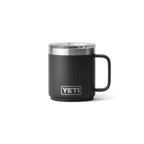 rambler 10oz, stackable mug, black yeti
