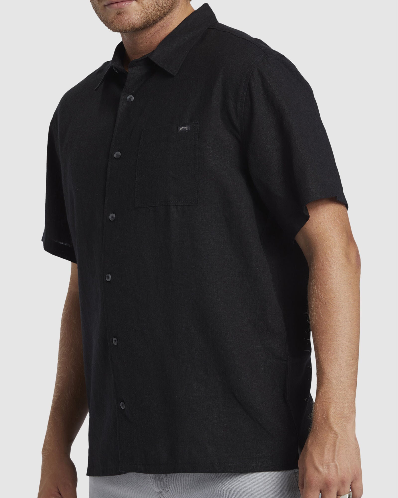 ricardo ss black, billabong, mens billabong, mens billabong shirts, billabong shirts, mens shirts, mens casual shirts, mens button up shirts