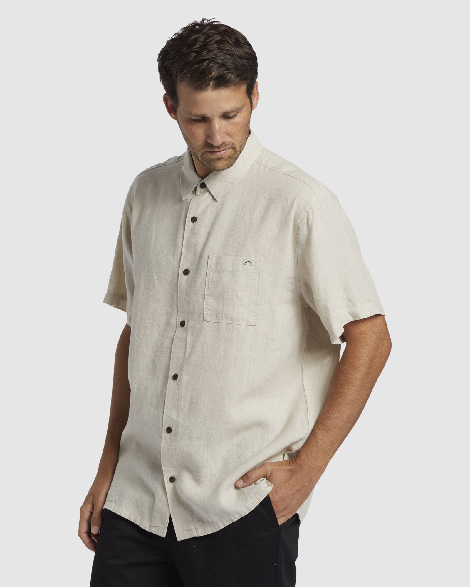 ricardo ss stone shirt, mens shirts, billabong shirts, mens billabong, mens button ups, mens casual shirts