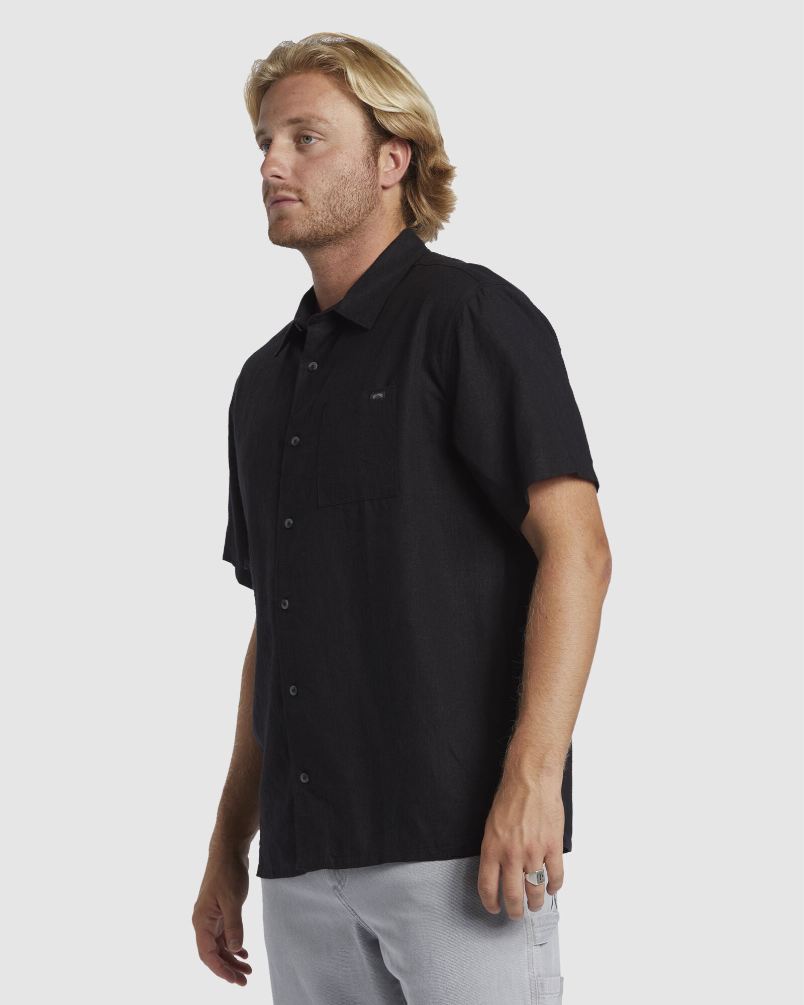 ricardo ss black, billabong, mens billabong, mens billabong shirts, billabong shirts, mens shirts, mens casual shirts, mens button up shirts