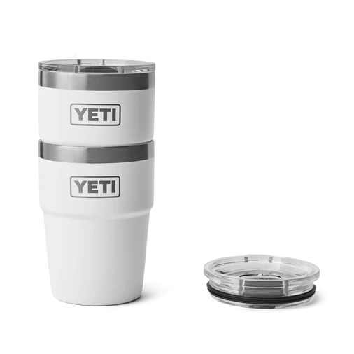 yeti. stackable cups, white, 16oz