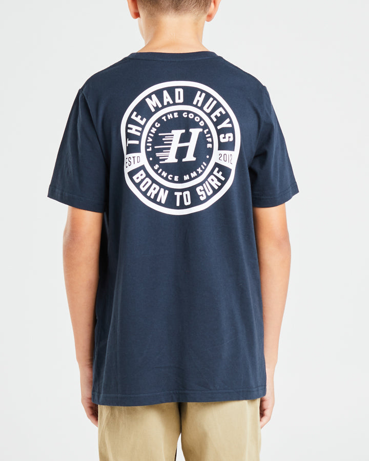 BORN TO SURF YOUTH SS TEE