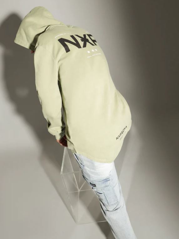 NOSEBLEEDS HOODED DUAL CURVED SWEATER