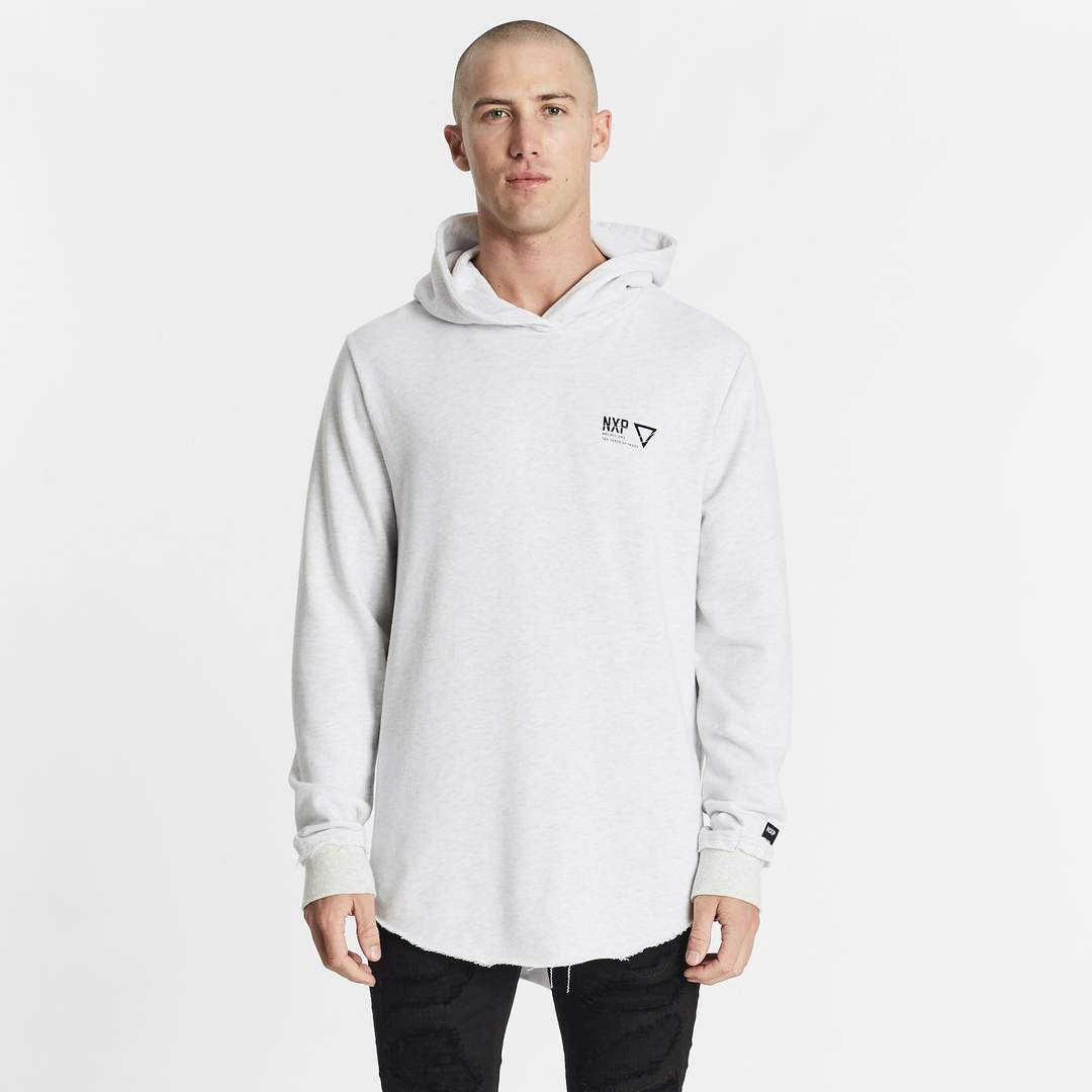 RENOUNCE HOODED DUAL CURVED SWEATER