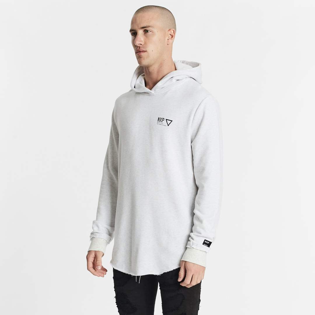 RENOUNCE HOODED DUAL CURVED SWEATER