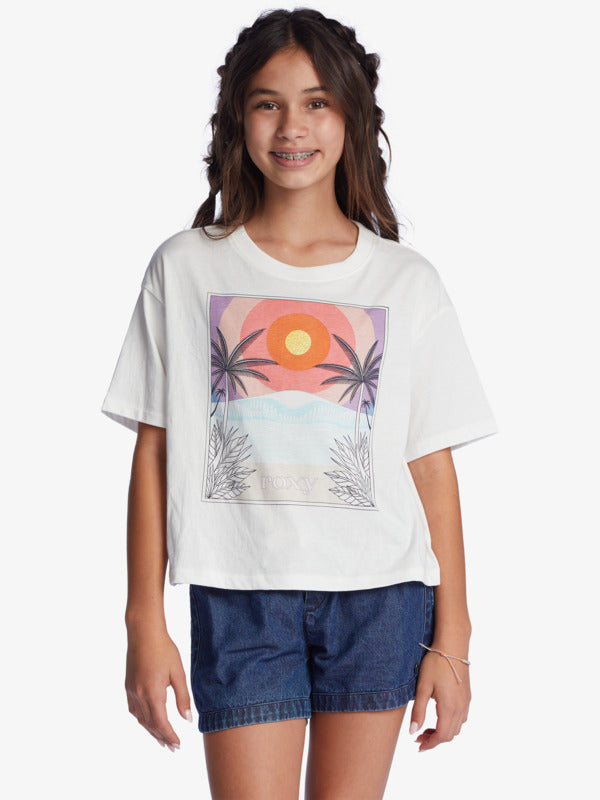 SUN FOR ALL SEASONS GIRLS 8-16 T-SHIRTS TOPS PRINTED WITH PATTERN SUMMER