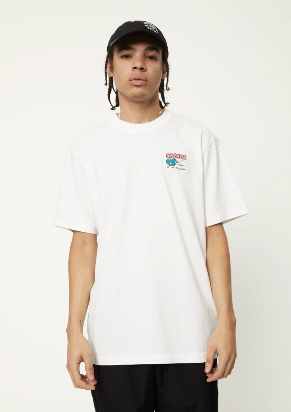 BACK TO IT RECYCLED RETRO GRAPHIC LOGO TEE