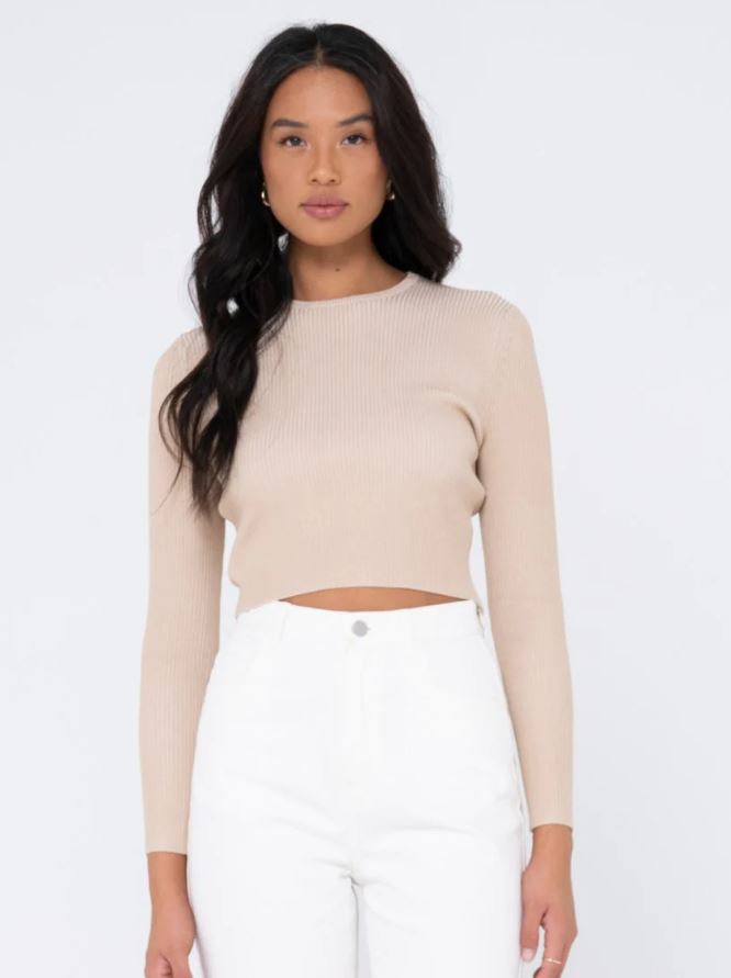 SOLACE LONG SLEEVE KNITTED TOP